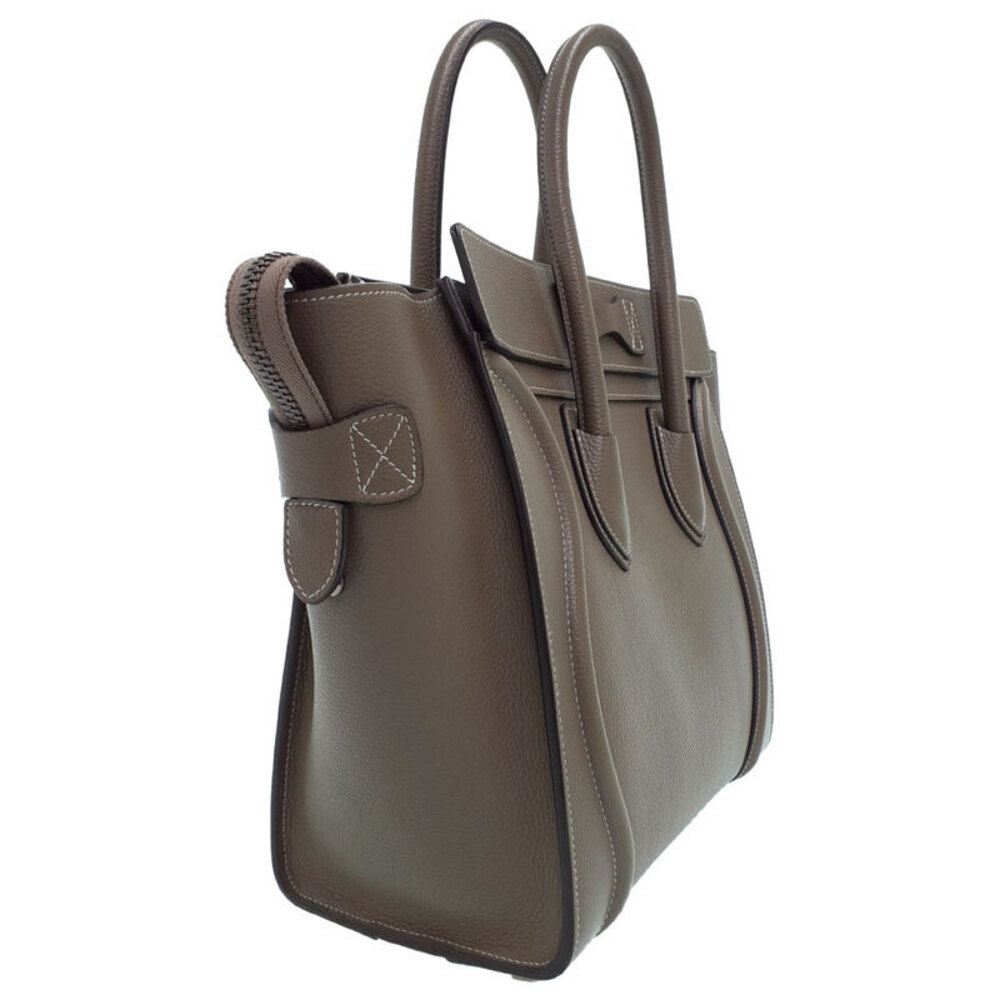 Celine Leather Shopper Tote Handbag Shoulder Calfskin - Picture 1 of 9